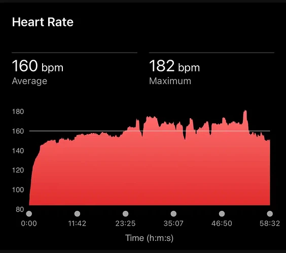 Polar GPS running watch heart rate training chart