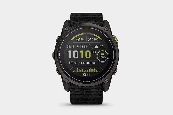 Garmin Enduro 3 GPS running watch card view